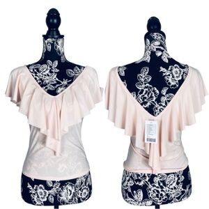 NWT Pins & Needles Urban Outfitters blush crop top size medium